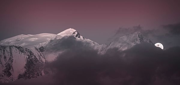 Coucher lever sur le Mont-Blanc — Photographie d'art par Boris Molinier