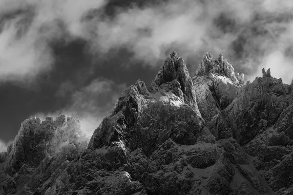 Dentelle sur les Aiguilles de Chamonix — Photographie d'art par Boris Molinier