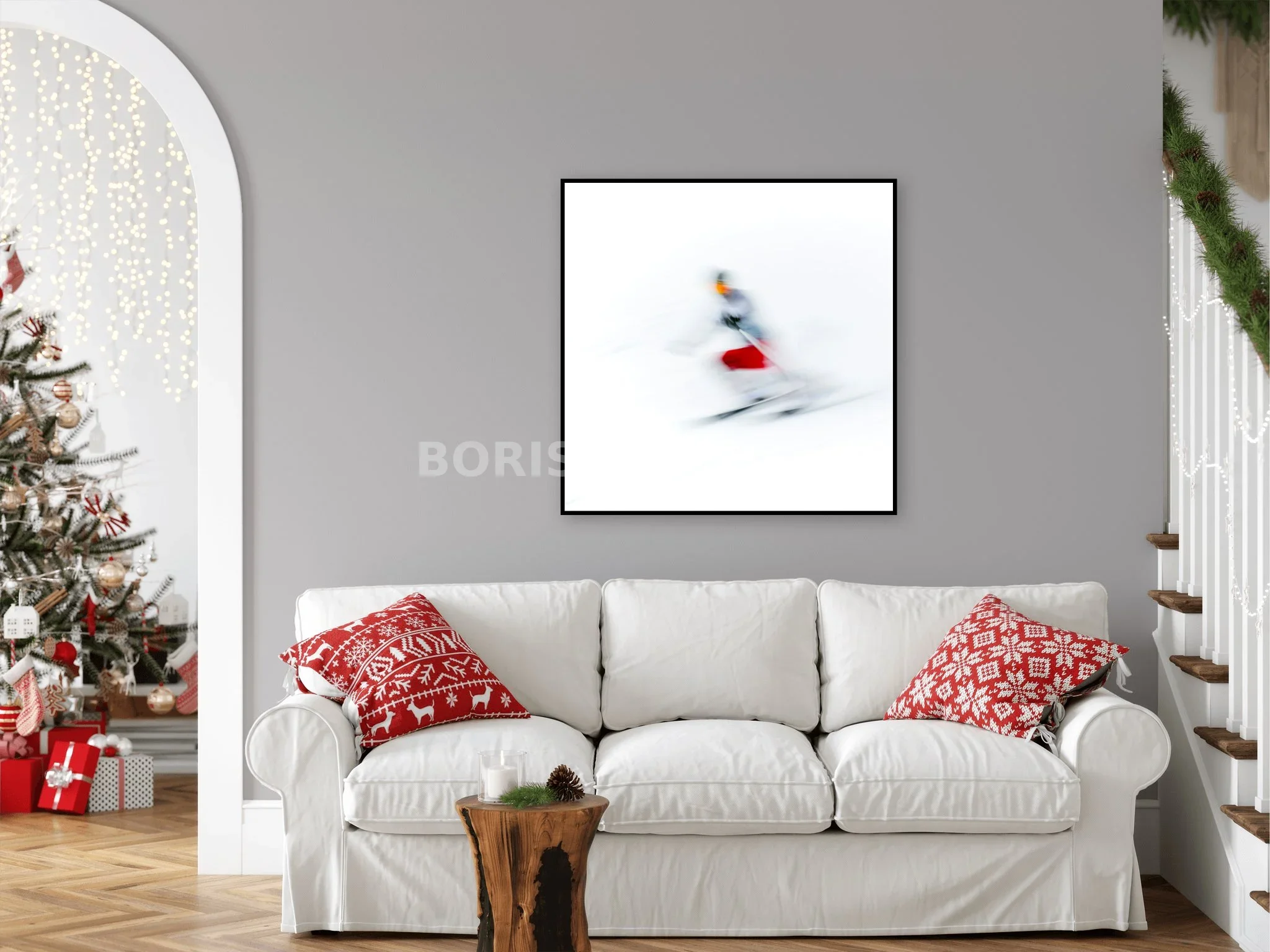 Le Skieur — Mise en situation