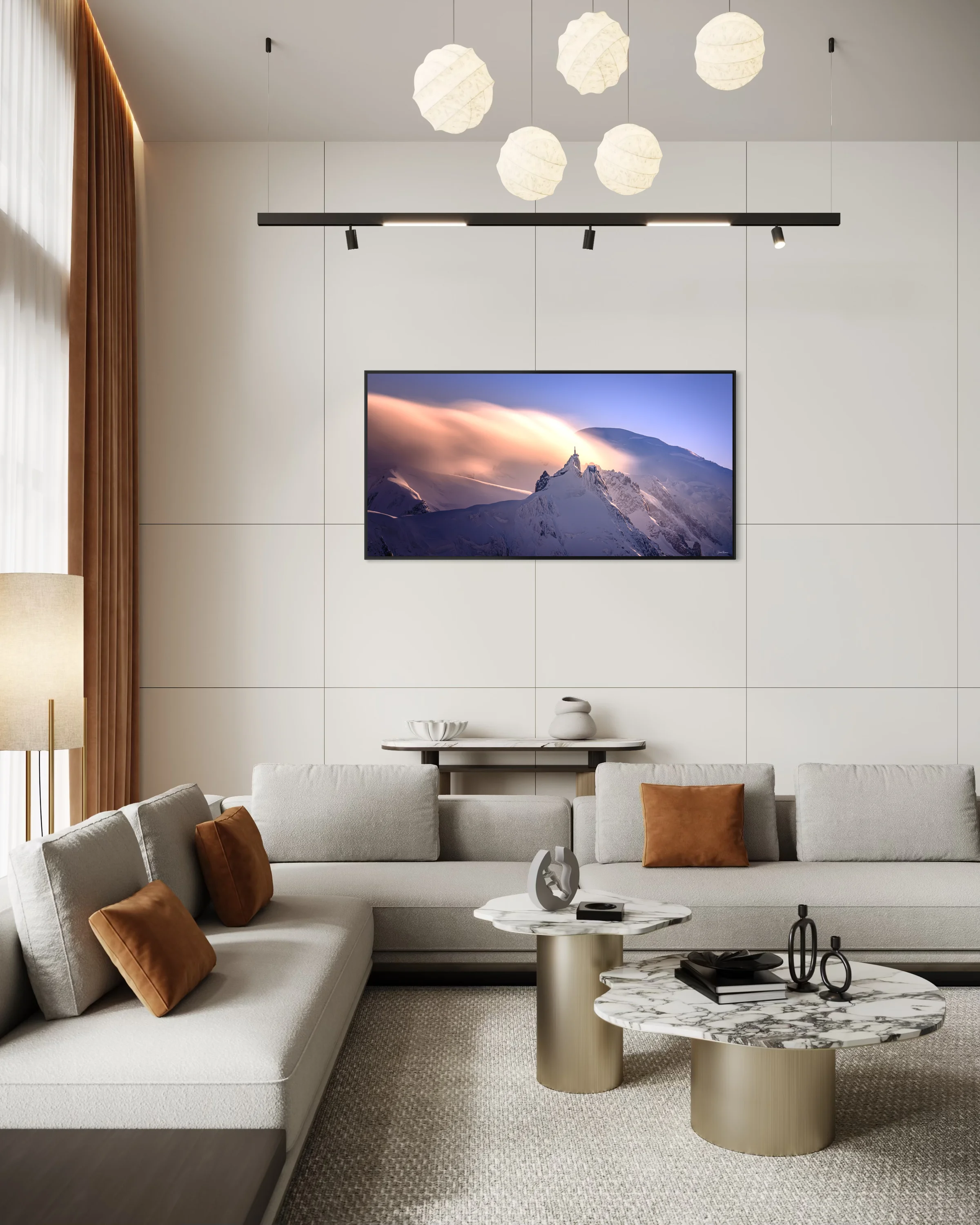 Les Nuages Incandescents de l'Aiguille du Midi — Mise en situation