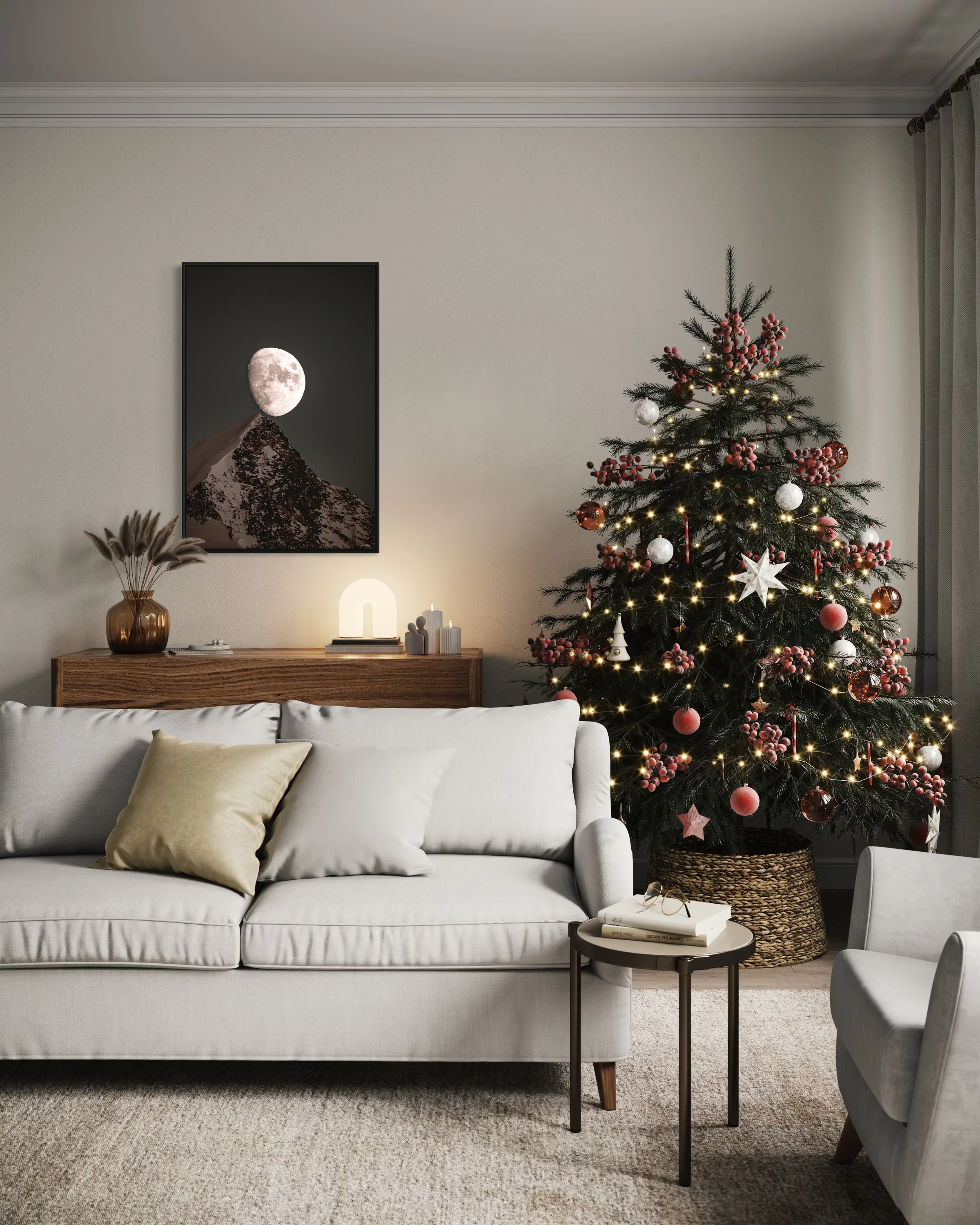 Lune sur Bionnassay — Mise en situation