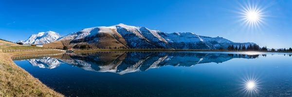 Reflet des Montagnes — Photographie d'art par Boris Molinier