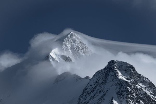 Stormy sur Bionnassay — Photographie d'art par Boris Molinier